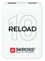 Skross Reload 10 Powerbank 10000 mAh Li-ion Wit Statusweergave