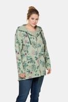 Ulla Popken Parka, capuchon, gedeelde ritssluiting, 2 klepzakken - Grote Maten