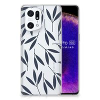 OPPO Find X5 Pro TPU Case Leaves Blue - thumbnail