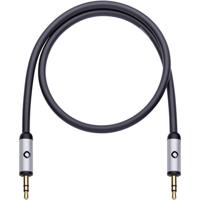 Oehlbach i-Connect J-35 Jackplug Audio Aansluitkabel [1x Jackplug male 3,5 mm - 1x Jackplug male 3,5 mm] 1.50 m Zwart Vergulde steekcontacten - thumbnail