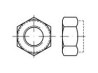 TOOLCRAFT 139790 Borgmoeren M24 DIN 6925 Staal Galvanisch verzinkt 25 stuk(s)