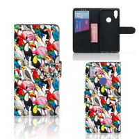 Xiaomi Redmi Note 7 Telefoonhoesje met Pasjes Birds