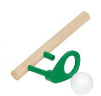 Goki houten zwevende bal 15 x 5 cm groen