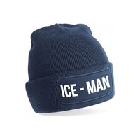 Ice-man muts - unisex - one size - navy - apres-ski muts One size  - - thumbnail