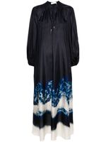 ZIMMERMANN robe longue Junie Billow - Bleu