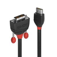 Lindy 36275 HDMI DVI-D Zwart, Rood kabeladapter/verloopstukje - thumbnail