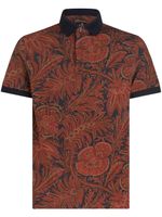 ETRO polo en coton à fleurs - Rouge - thumbnail