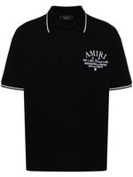 AMIRI Arts District-embroidered polo shirt - Noir