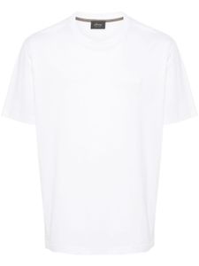 Brioni t-shirt en coton à logo brodé - Blanc