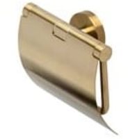 Geesa Nemox toiletrolhouder met klep brushed gold - thumbnail