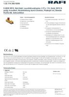 RAFI 1.22.114.392/0200 DT091 Druktoets 24 V 0.5 A Moment (l x b x h) 123.2 x 40 x 60.2 mm 1 stuk(s)