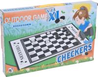 Free and Easy damspel junior 80 x 65 cm vilt zwart/wit