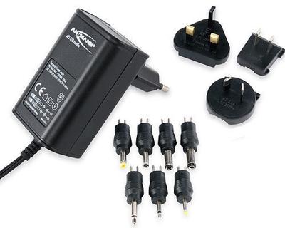 Ansmann 1209-0000 Stekkernetvoeding, instelbaar 3 V/DC, 4.5 V/DC, 5 V/DC, 6 V/DC, 7.5 V/DC, 9 V/DC, 12 V/DC 600 mA 7.2 W