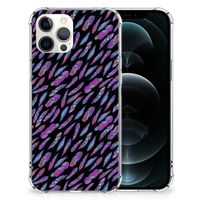 iPhone 12 Pro Max Doorzichtige Silicone Hoesje Feathers Color - thumbnail