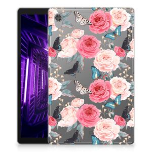 Lenovo Tab M10 HD (2de generatie) Siliconen Hoesje Butterfly Roses