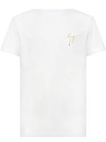 Giuseppe Zanotti t-shirt à imprimé signature - Blanc