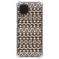 Samsung Galaxy A12 Doorzichtige Silicone Hoesje Aztec Brown - thumbnail