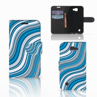 LG K4 Telefoon Hoesje Waves Blue