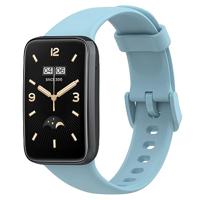 By Qubix - Siliconen sportbandje - Blauw - Compatible met Xiaomi Smart band 7 Pro - Compatible Xiaomi bandje