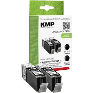 KMP Inktcartridge vervangt Canon PGI-550BK XL Compatibel 2-pack Zwart C89D 1518,0021