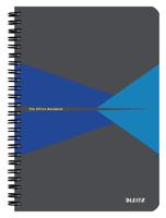 Notitieboek leitz office a5 lijn karton blauw