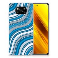 Xiaomi Poco X3 | Poco X3 Pro TPU bumper Waves Blue - thumbnail