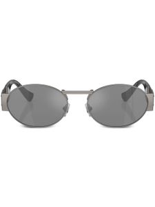 Versace Eyewear lunettes de soleil Medusa à monture ovale - Gris