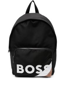 BOSS sac à dos zippé à logo imprimé - Noir