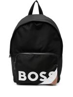 BOSS sac à dos zippé à logo imprimé - Noir - thumbnail