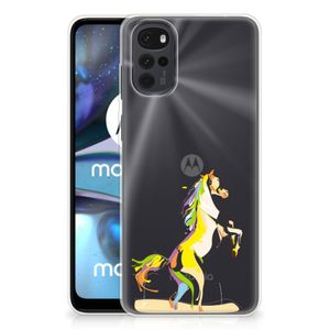 Motorola Moto G22 Telefoonhoesje met Naam Horse Color