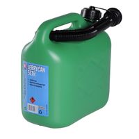 Jerrycan voor brandstof 5 liter groen - thumbnail