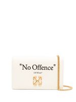 Off-White Jitney leather crossbody bag - Tons neutres