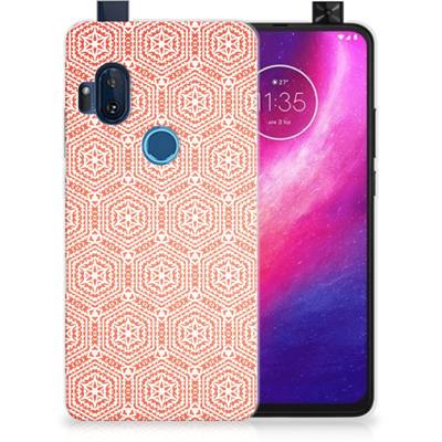 Motorola One Hyper TPU bumper Pattern Orange Motorola One Hyper TPU bumper Pattern Orange