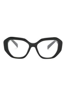 Prada Eyewear lunettes de vue à logo imprimé - Noir