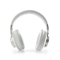 Nedis HPBT5260WT hoofdtelefoon/headset Wit, Zilver - thumbnail