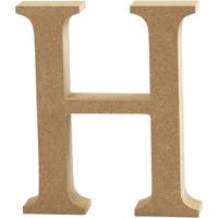 Creotime houten letter H 8 cm