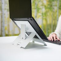 R-Go Tools R-Go Riser Flexible Laptopstandaard, verstelbaar, wit - thumbnail