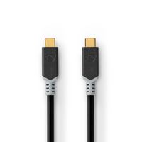 Nedis USB-Kabel | USB-C Male naar USB-C Male | 2 m | Zilver | 1 stuks - CCBW64020AT20 CCBW64020AT20