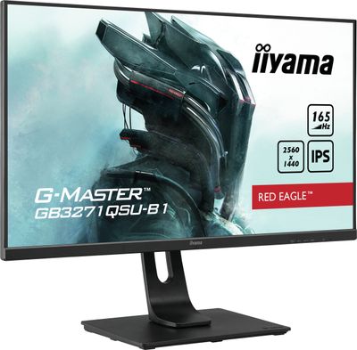 Iiyama G-MASTER Red Eagle GB3271QSU-B1 Gaming monitor Energielabel F (A - G) 80 cm (31.5 inch) 2560 x 1440 Pixel 16:9 1 ms Hoofdtelefoonaansluiting IPS LED