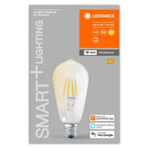 LEDVANCE SMART+ WiFi Filament Edison Dimmable Intelligente verlichting Wi-Fi 6 W