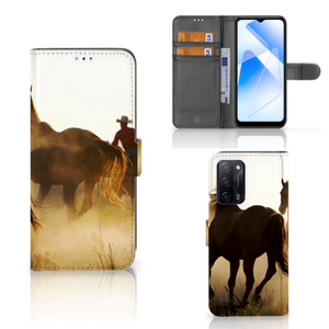 OPPO A16/A16s/A54s Telefoonhoesje met Pasjes Design Cowboy