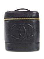 CHANEL Pre-Owned vanity à logo brodé CC (1998) - Noir