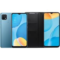 OPPO A15 32GB Blauw + OPPO Book Case Zwart