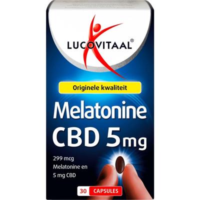 Lucovitaal Melatonine CBD 5mg 30Capsules