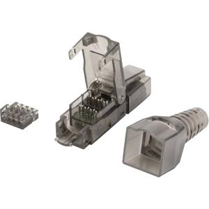 Digitus RJ45 Netwerk Adapter CAT 6A [1x Snijklem connector - 1x RJ45-stekker] Zwart