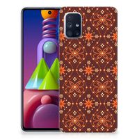 Samsung Galaxy M51 TPU bumper Batik Brown - thumbnail