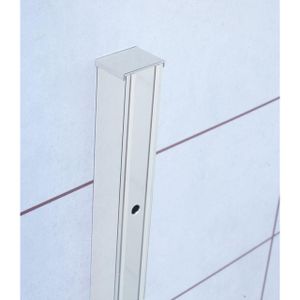 Royal Plaza Barra verbredingsprofiel 25mm voor draaideur en vouwdeur chroom 79559