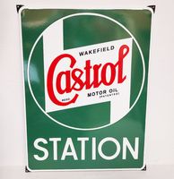 Castrol Station Emaille Bord - 52 x 40cm - thumbnail