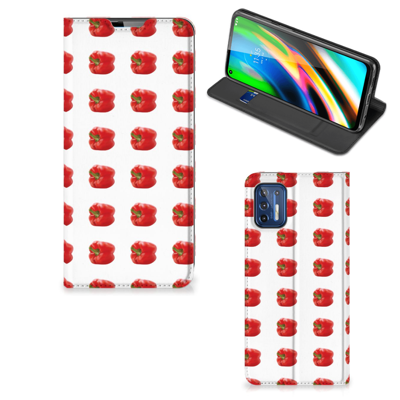 Motorola Moto G9 Plus Flip Style Cover Paprika Red Motorola Moto G9 Plus Flip Style Cover Paprika Red
