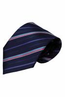 Blauwe zijden stropdas Eddo 01